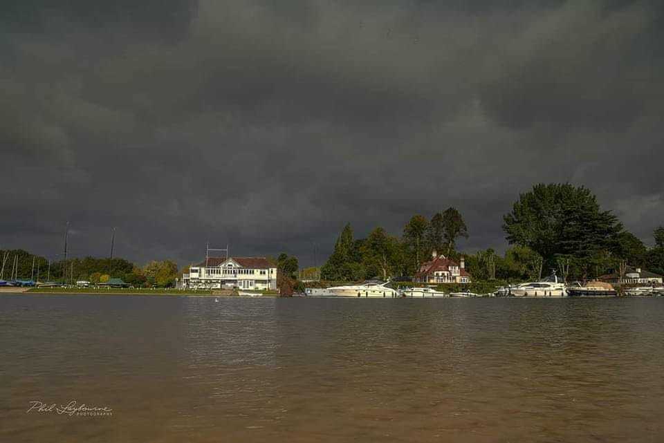 Moments before Eunice arrived in Bucks (Phil Laybourne)